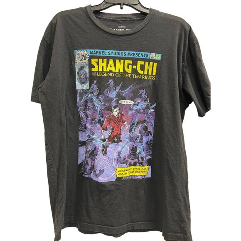 Marvel Shang-Chi and the Legend of the Ten Rings black graphic comic tee sz XL